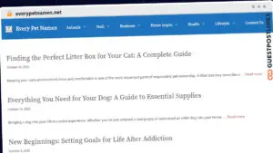 Publish Guest Post on everypetnames.net