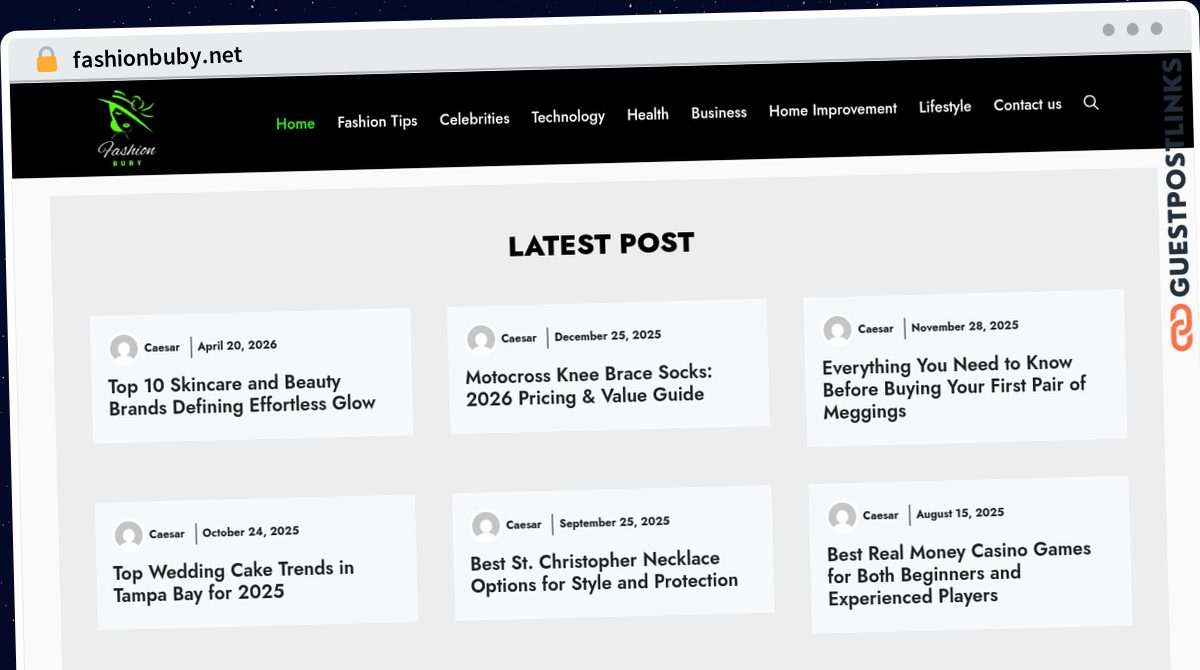 Publish Guest Post on fashionbuby.net