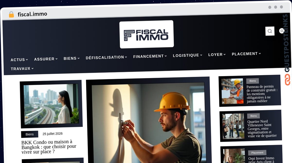 Publish Guest Post on fiscal.immo