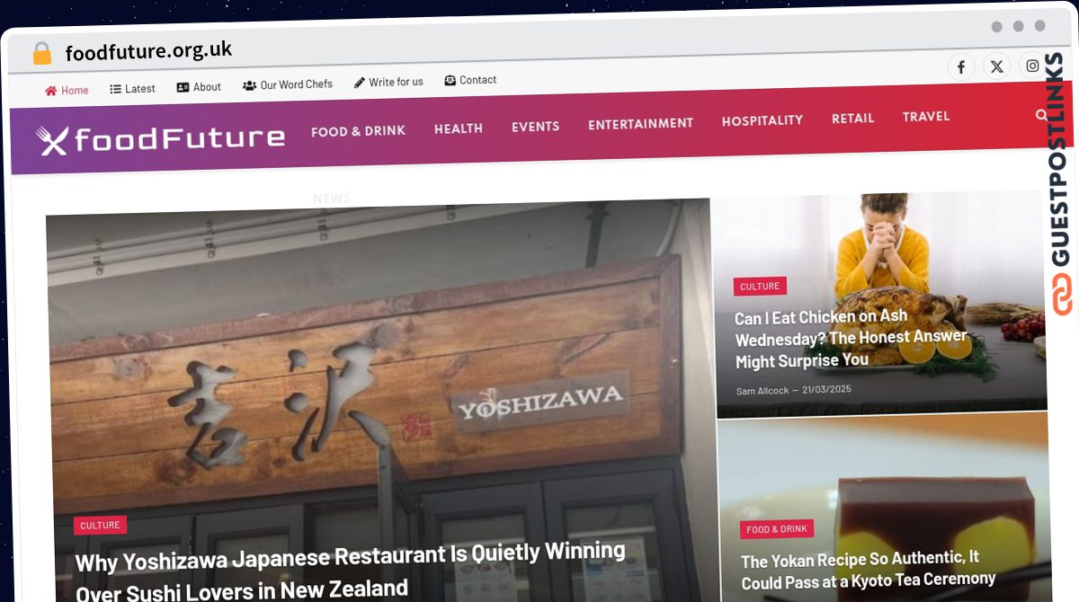 Publish Guest Post on foodfuture.org.uk
