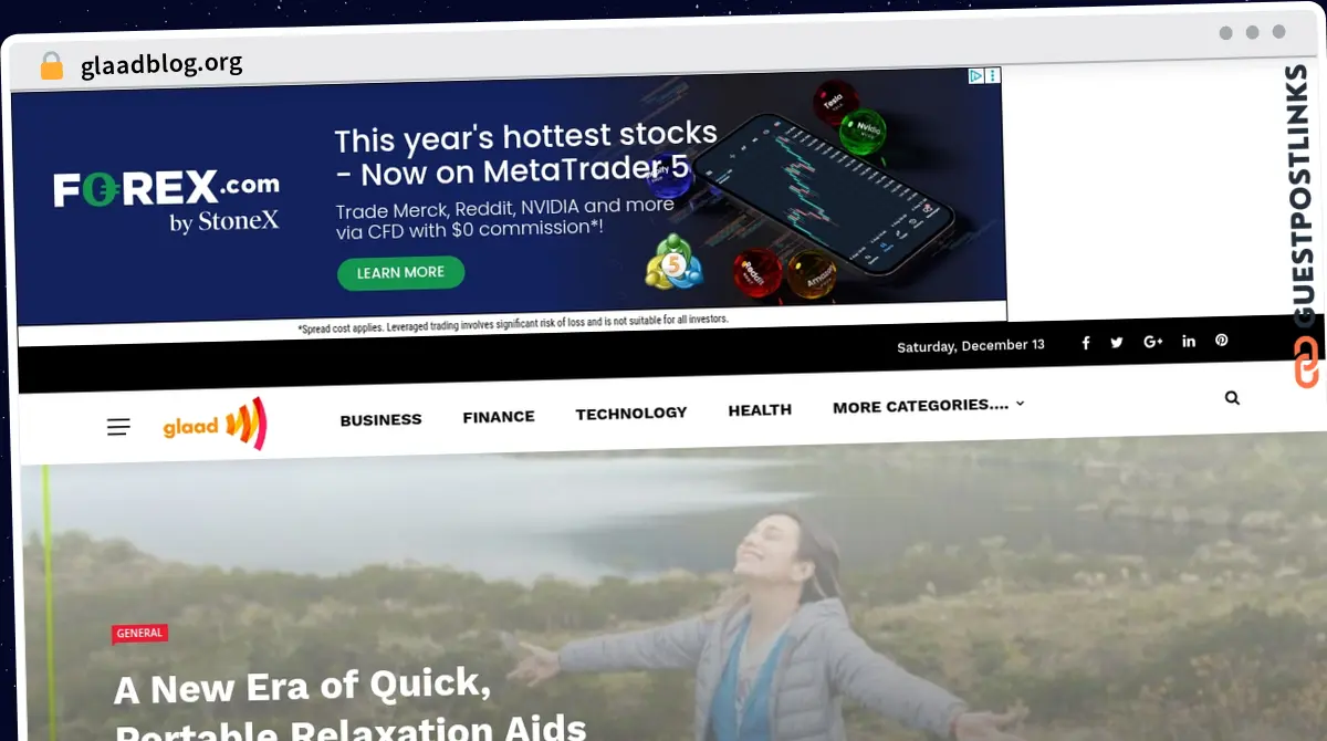 Publish Guest Post on glaadblog.org