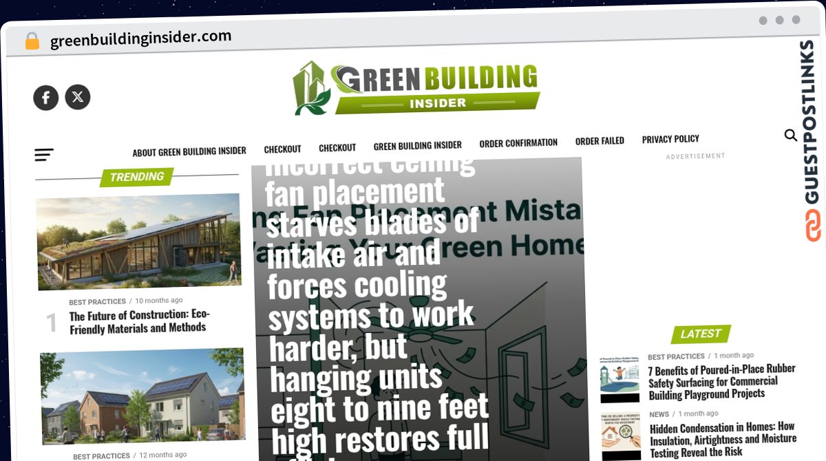 Publish Guest Post on greenbuildinginsider.com