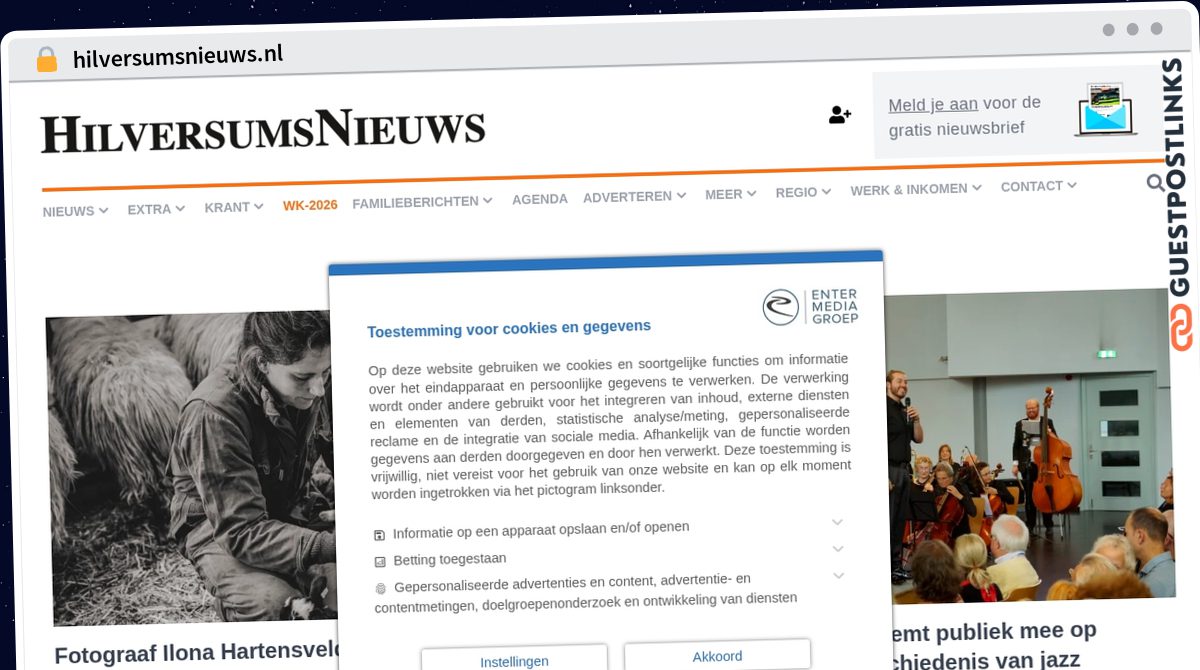 Publish Guest Post on hilversumsnieuws.nl