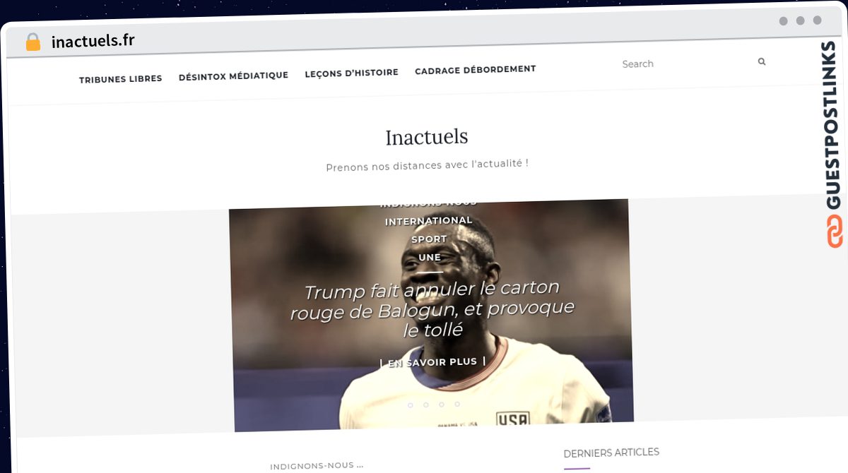 Publish Guest Post on inactuels.fr
