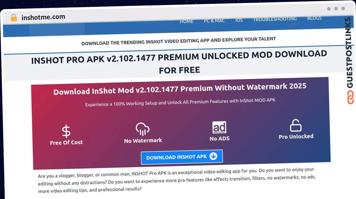 Publish Guest Post on inshotme.com