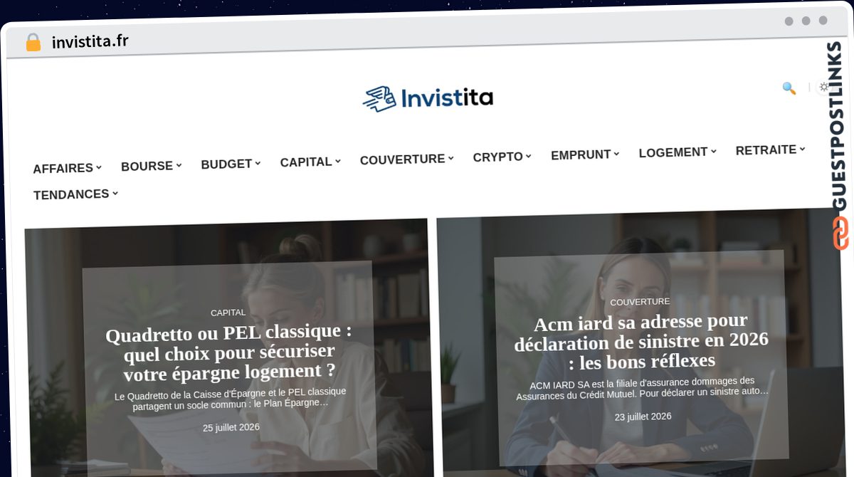 Publish Guest Post on invistita.fr