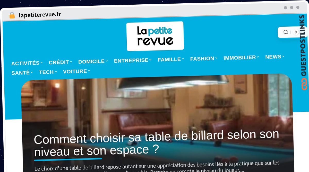 Publish Guest Post on lapetiterevue.fr