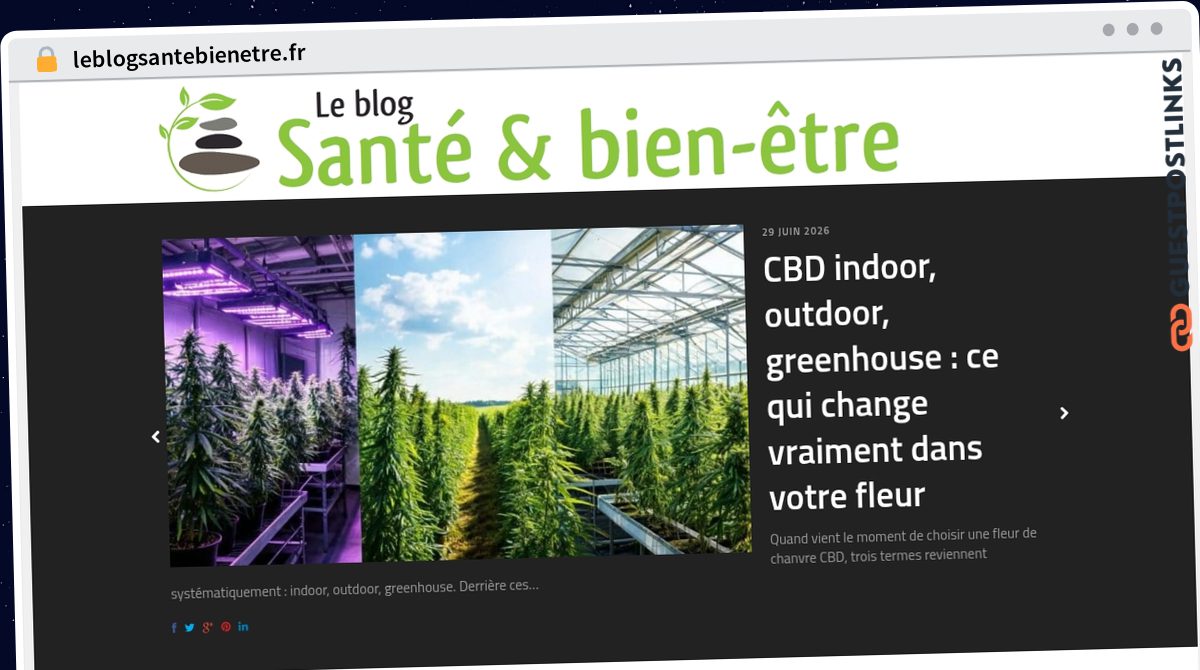 Publish Guest Post on leblogsantebienetre.fr