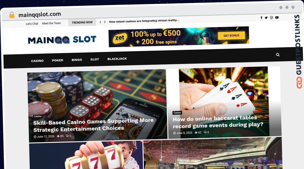 Publish Guest Post on mainqqslot.com