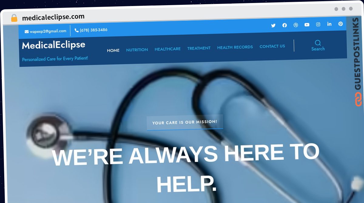 Publish Guest Post on medicaleclipse.com