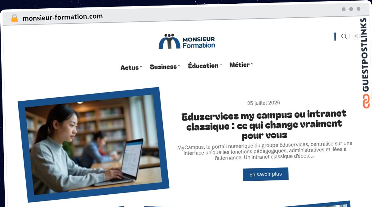 Publish Guest Post on monsieur-formation.com