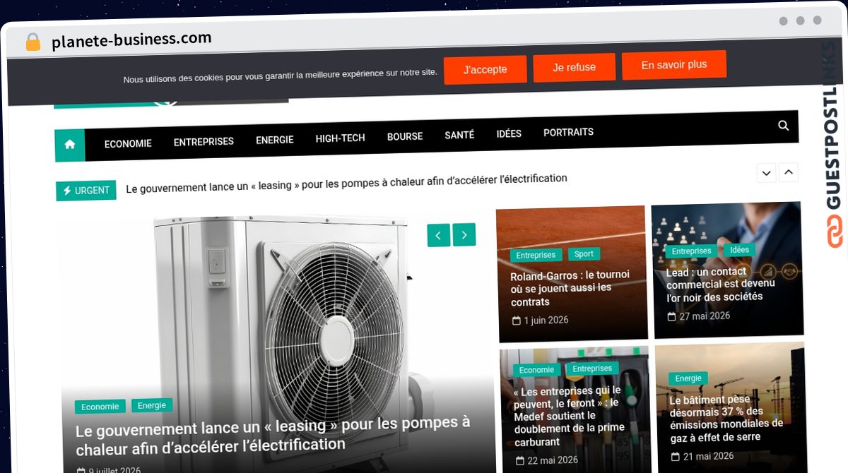 Publish Guest Post on planete-business.com