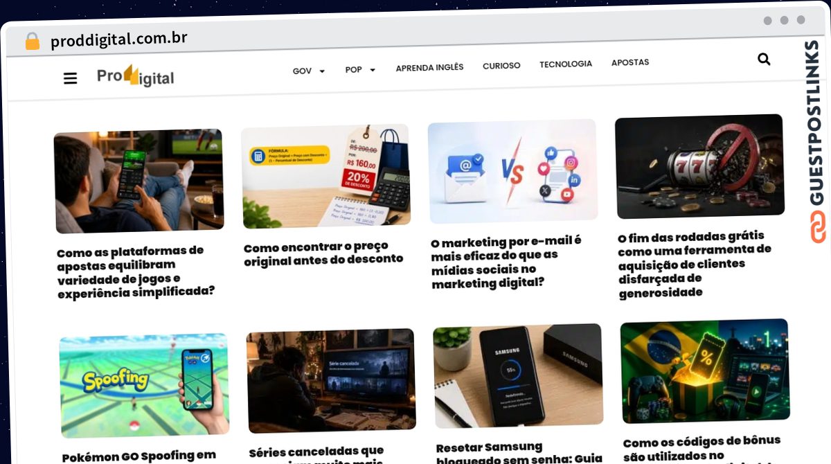 Publish Guest Post on proddigital.com.br