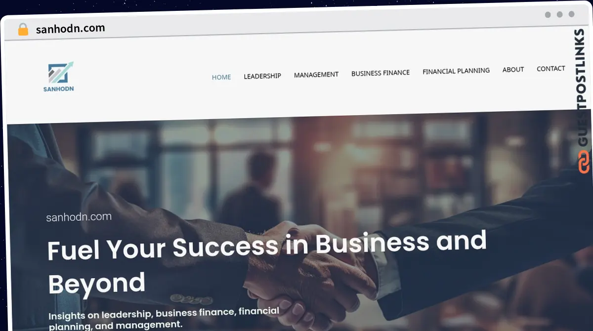 Publish Guest Post on sanhodn.com