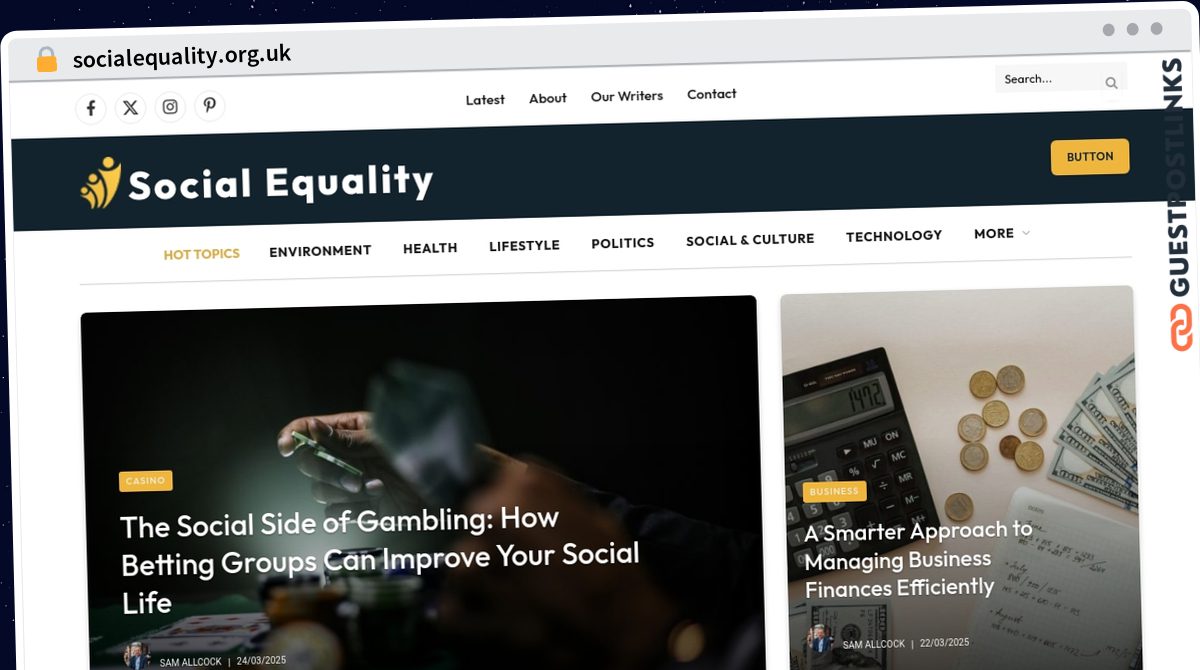 Publish Guest Post on socialequality.org.uk