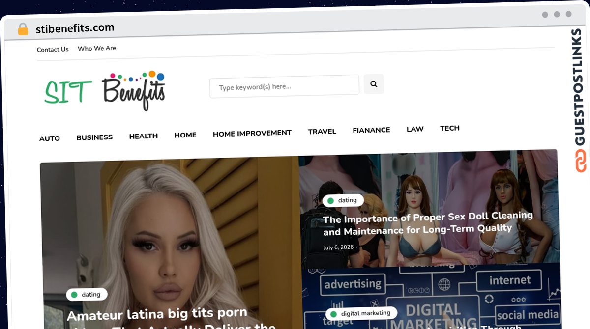 Publish Guest Post on stibenefits.com
