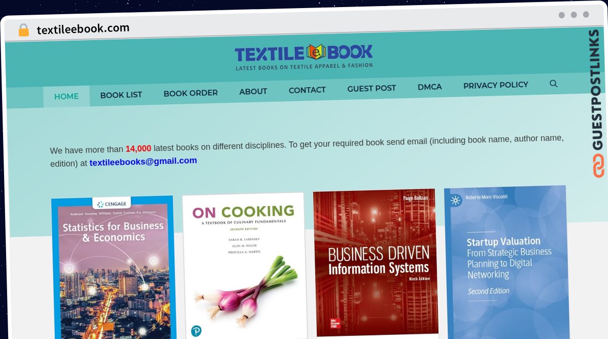 Publish Guest Post on textileebook.com