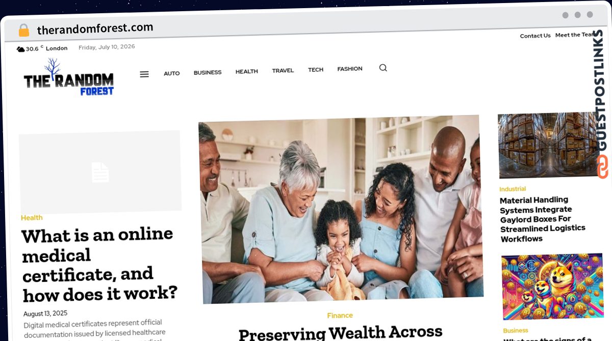 Publish Guest Post on therandomforest.com
