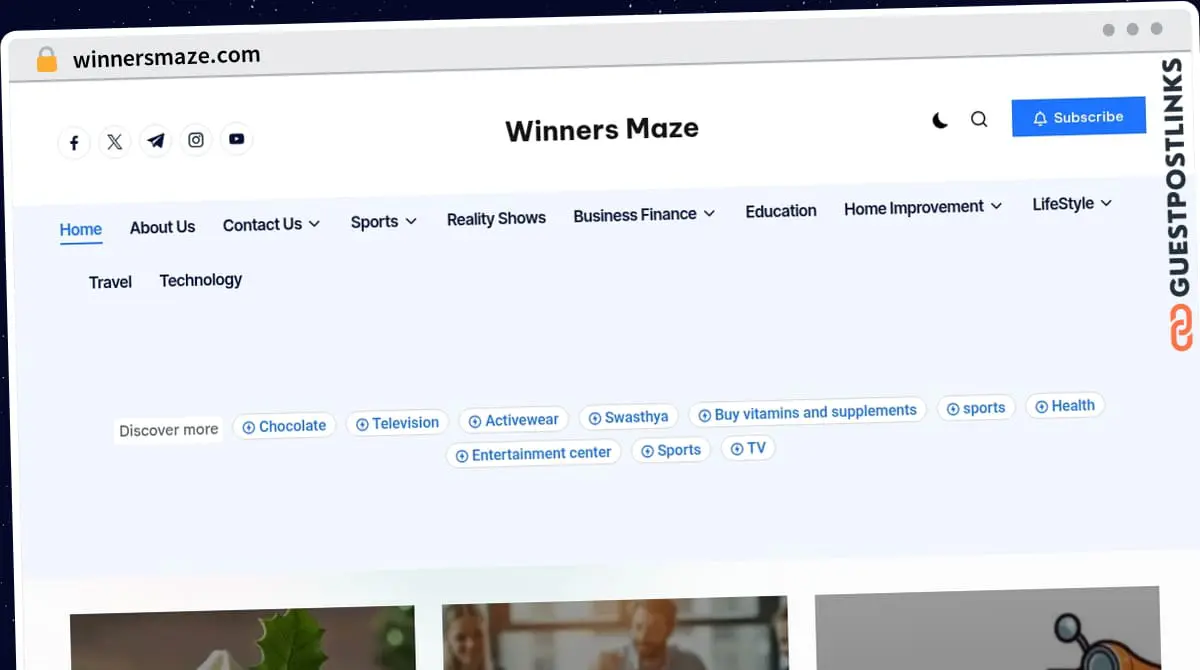 Publish Guest Post on winnersmaze.com