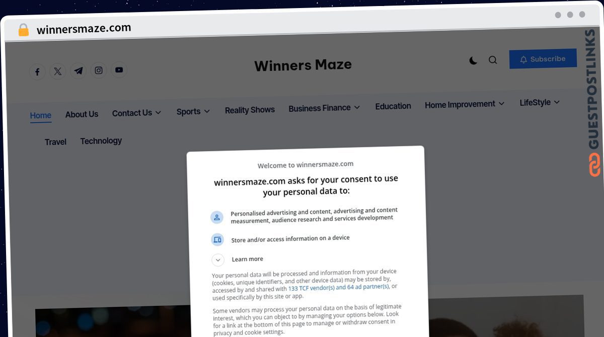 Publish Guest Post on winnersmaze.com