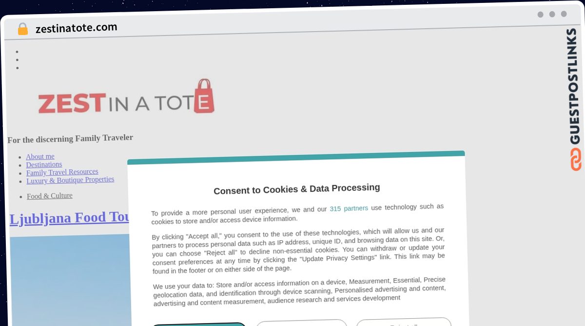 Publish Guest Post on zestinatote.com
