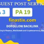 Buy Guest Post on finastix.com