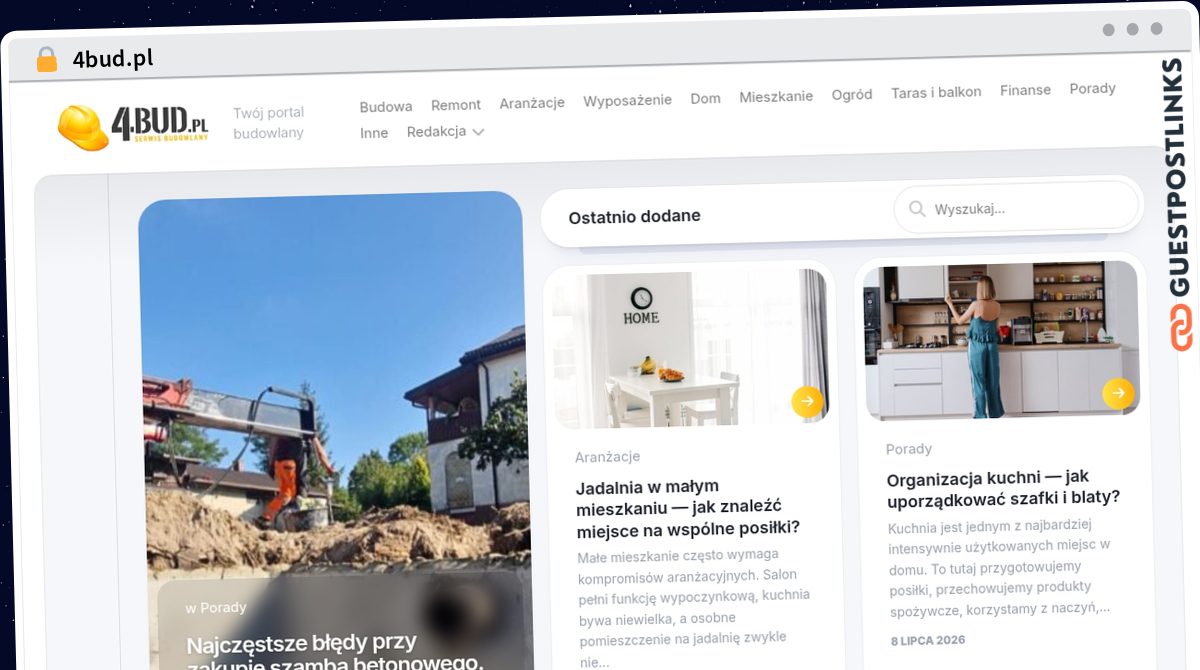 Publish Guest Post on 4bud.pl