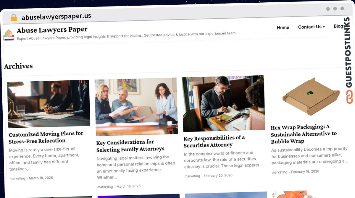 Publish Guest Post on abuselawyerspaper.us