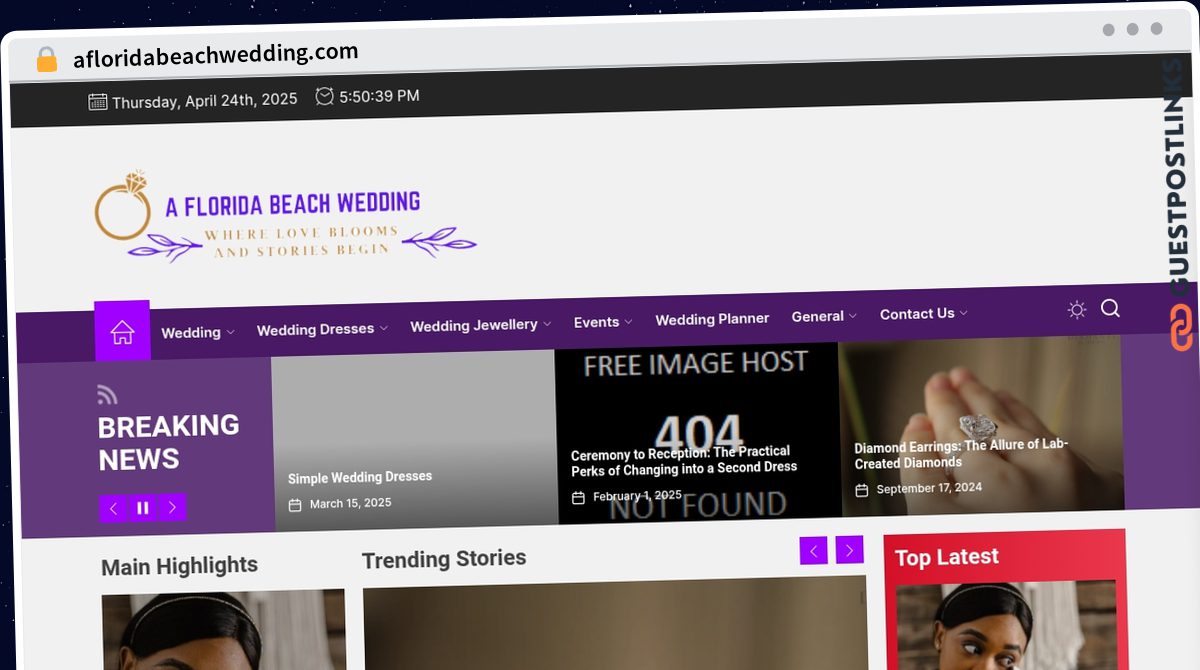 Publish Guest Post on afloridabeachwedding.com