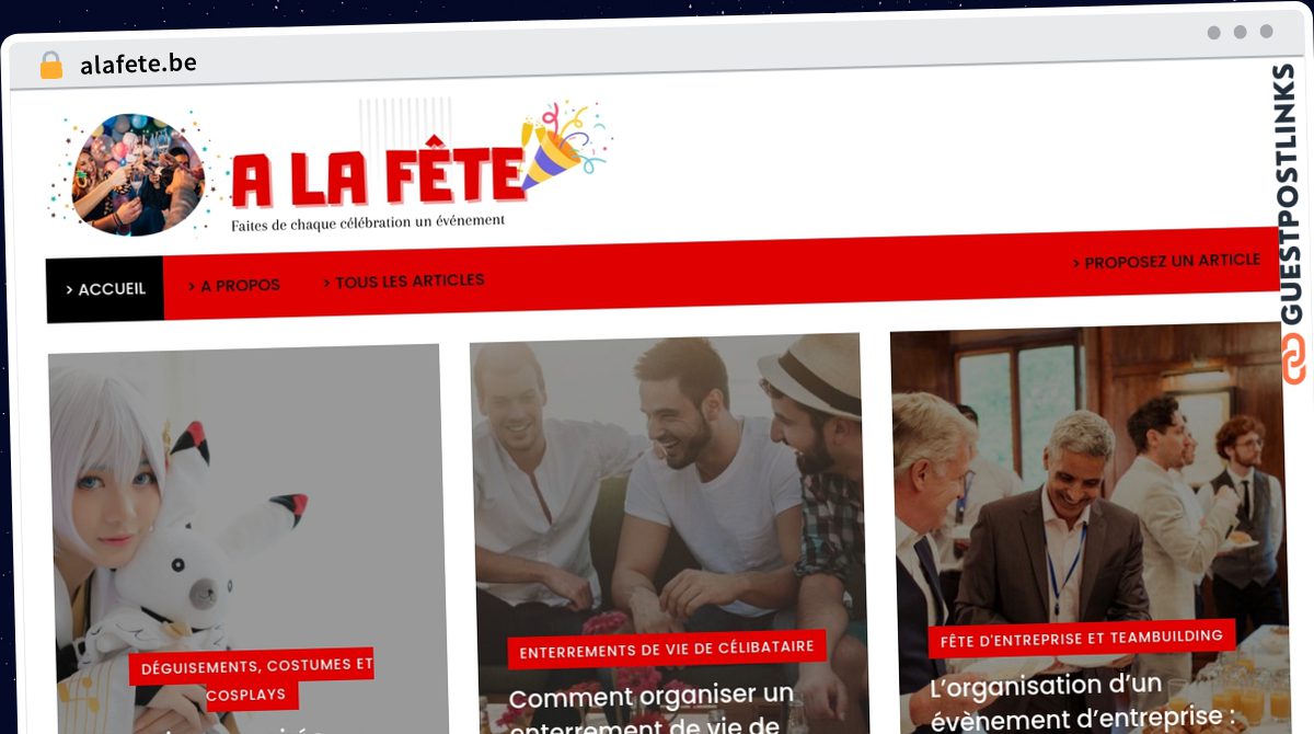 Publish Guest Post on alafete.be