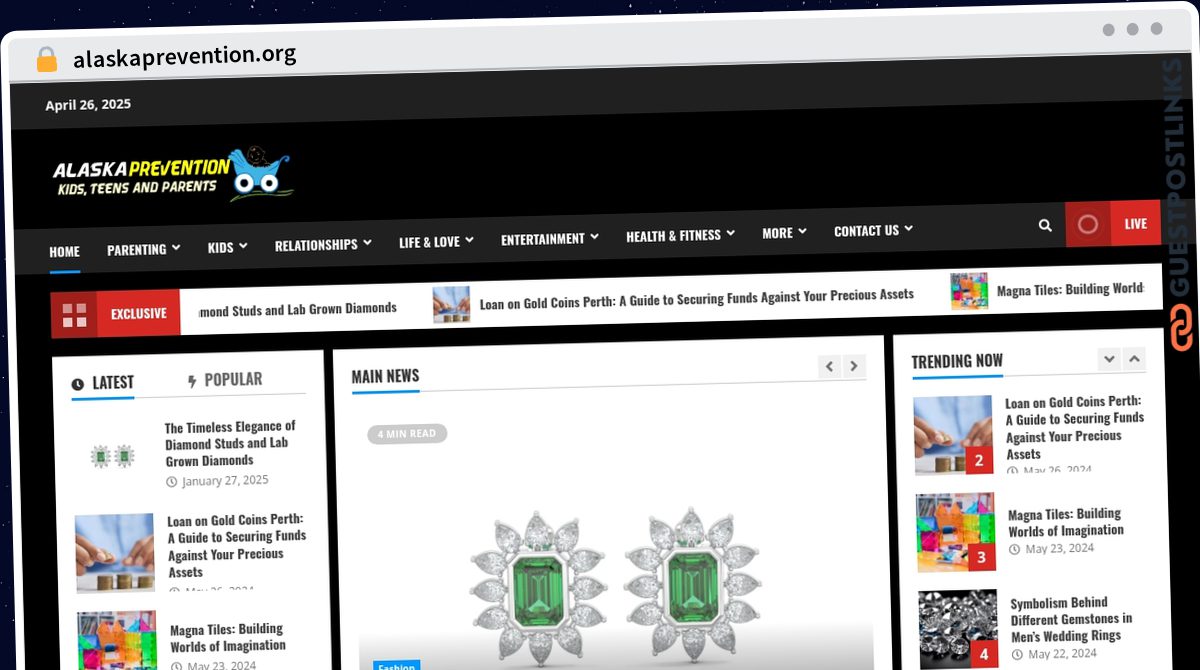 Publish Guest Post on alaskaprevention.org