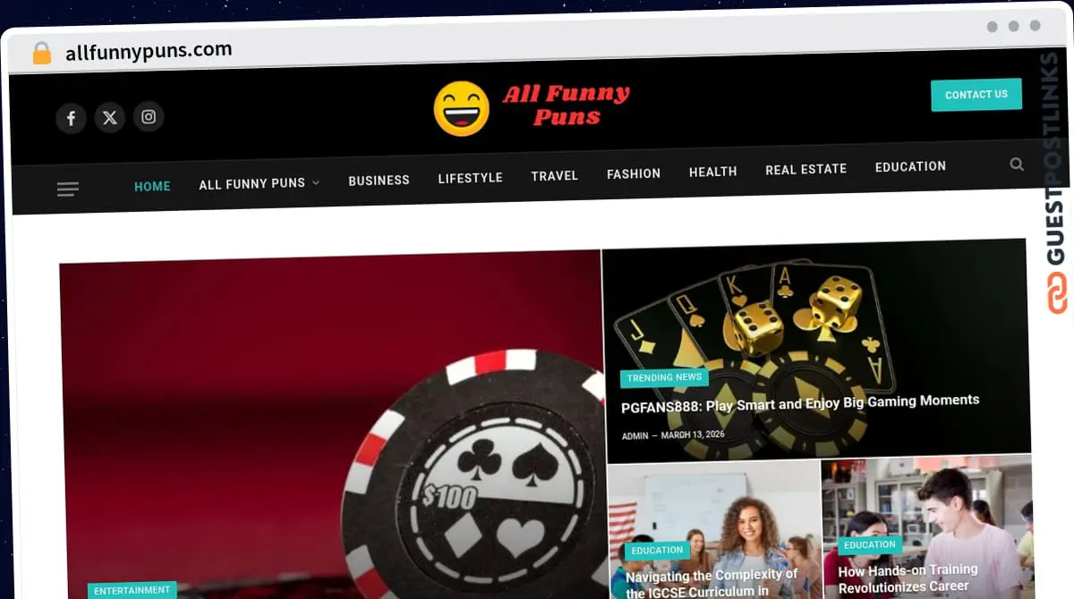 Publish Guest Post on allfunnypuns.com