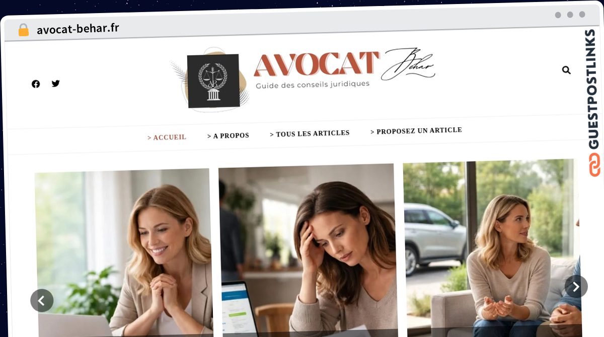 Publish Guest Post on avocat-behar.fr