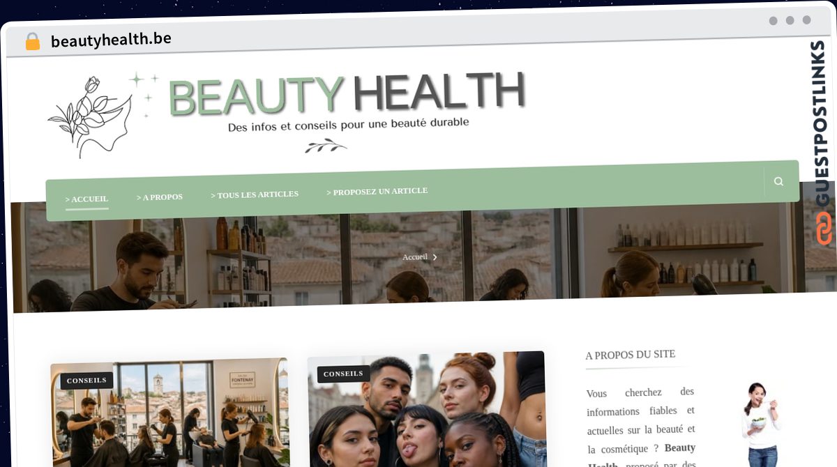 Publish Guest Post on beautyhealth.be