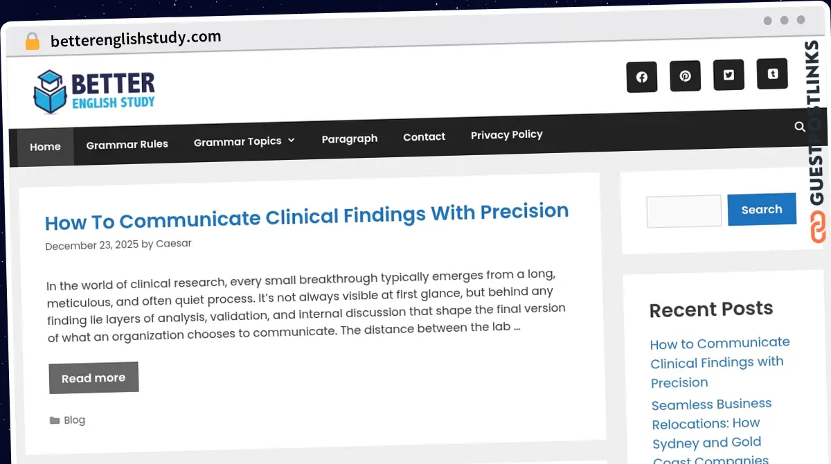 Publish Guest Post on betterenglishstudy.com