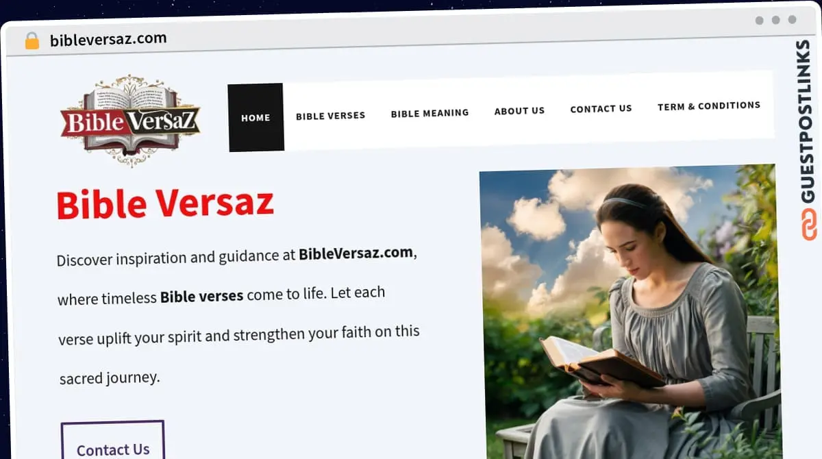 Publish Guest Post on bibleversaz.com