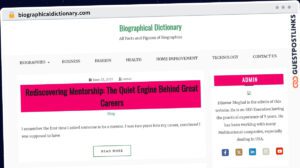 Publish Guest Post on biographicaldictionary.com