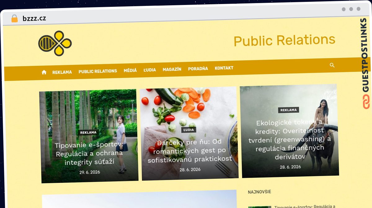 Publish Guest Post on bzzz.cz