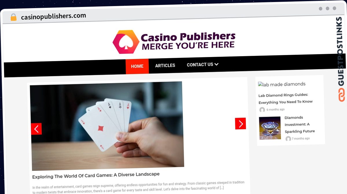 Publish Guest Post on casinopublishers.com