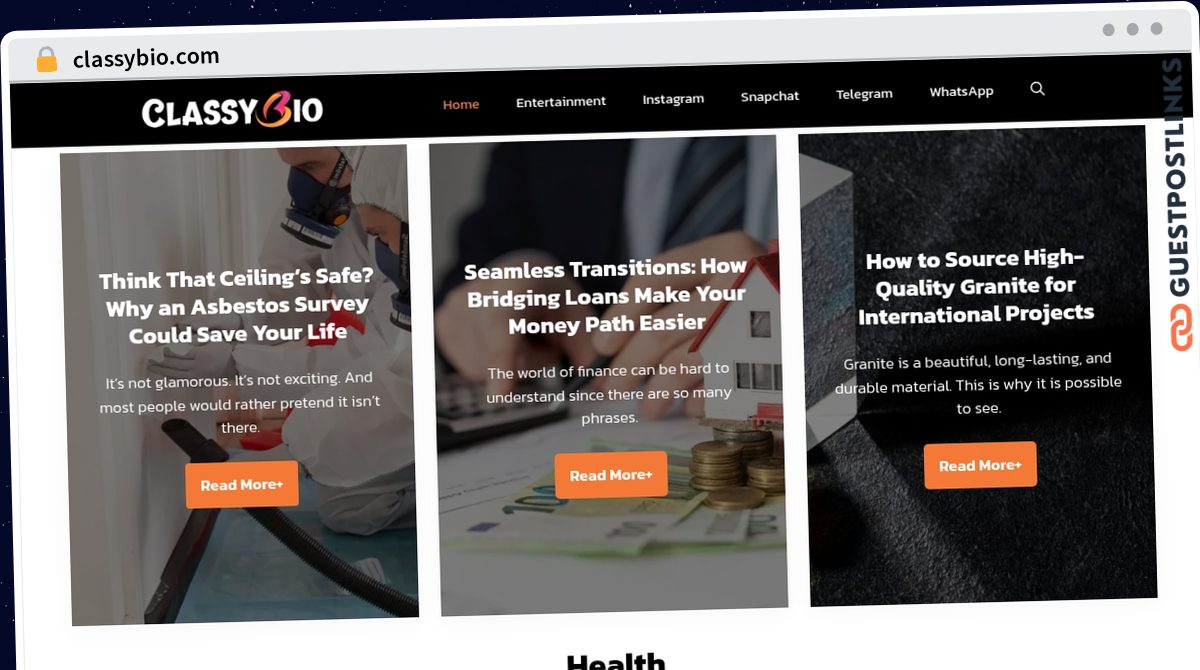 Publish Guest Post on classybio.com