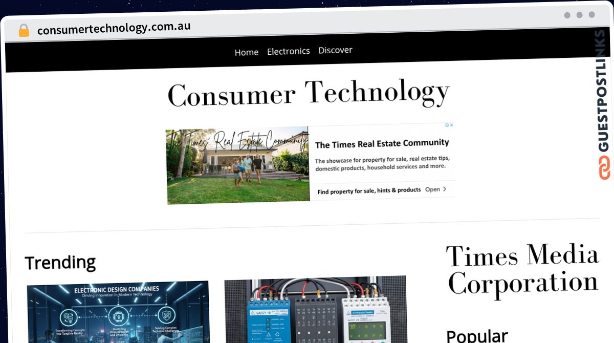 Publish Guest Post on consumertechnology.com.au