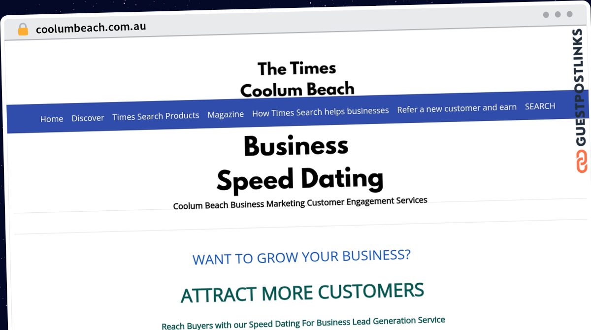 Publish Guest Post on coolumbeach.com.au