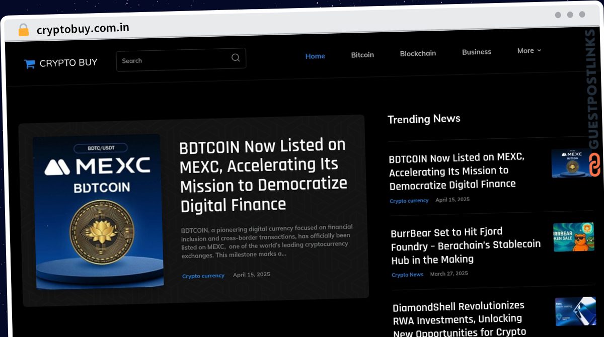 Publish Guest Post on cryptobuy.com.in