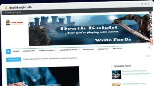 Publish Guest Post on deathknight.info