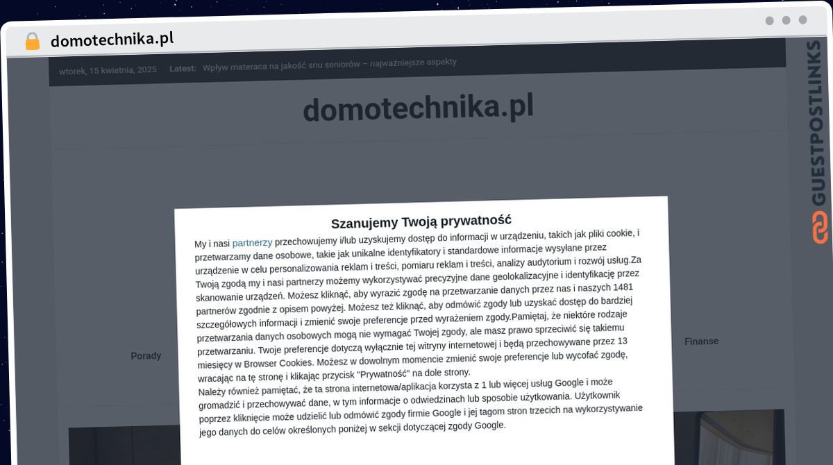 Publish Guest Post on domotechnika.pl