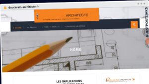 Publish Guest Post on doucerain-architecte.fr
