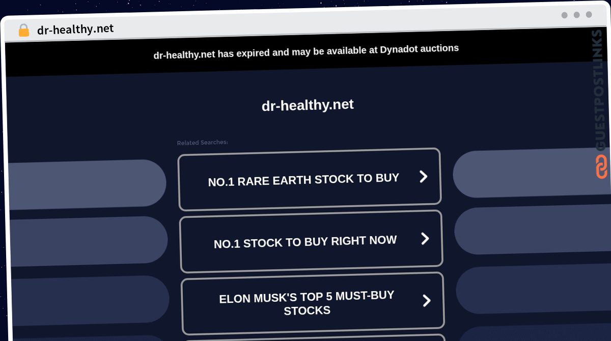 Publish Guest Post on dr-healthy.net
