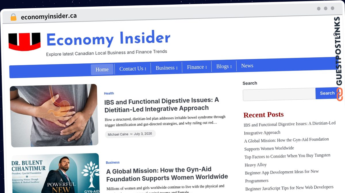 Publish Guest Post on economyinsider.ca