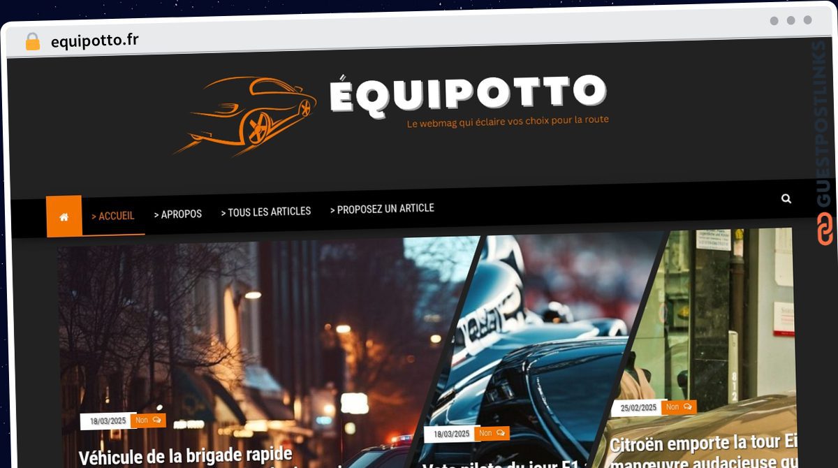 Publish Guest Post on equipotto.fr
