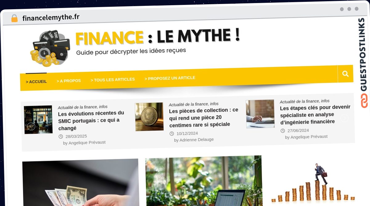 Publish Guest Post on financelemythe.fr